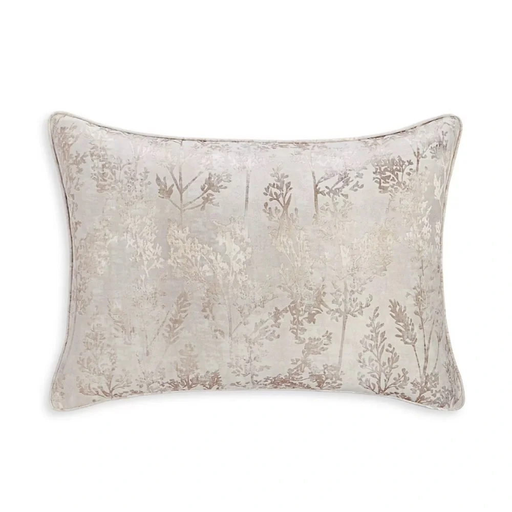 Hudson Park Collection Foglia King Sham, Gold/Beige New w/Tag $160